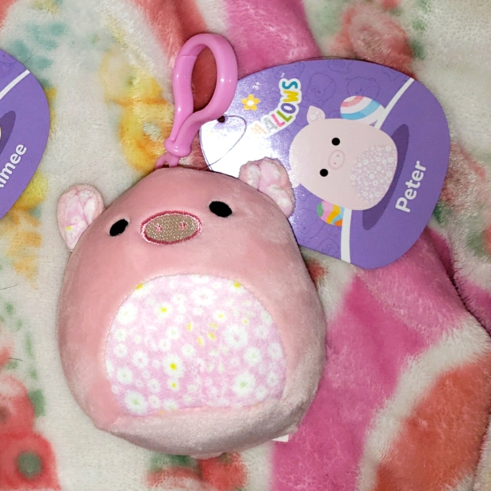 Squishmallow Peter the Pig Clip-on Easter 2023 NWT KELLYTOY